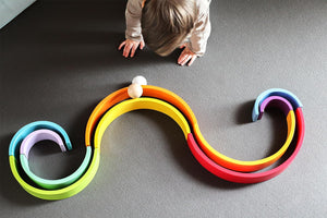 XL Wooden Stacking Rainbow Playset