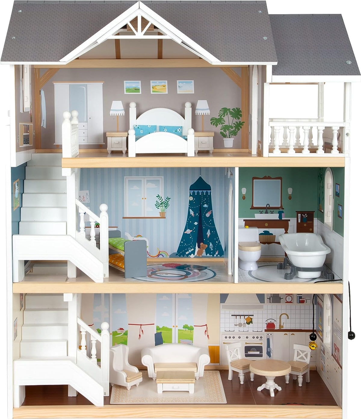 Iconic Urban Villa Doll House Complete Playset