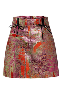 Joan Metallic Brocade Mini Skirt