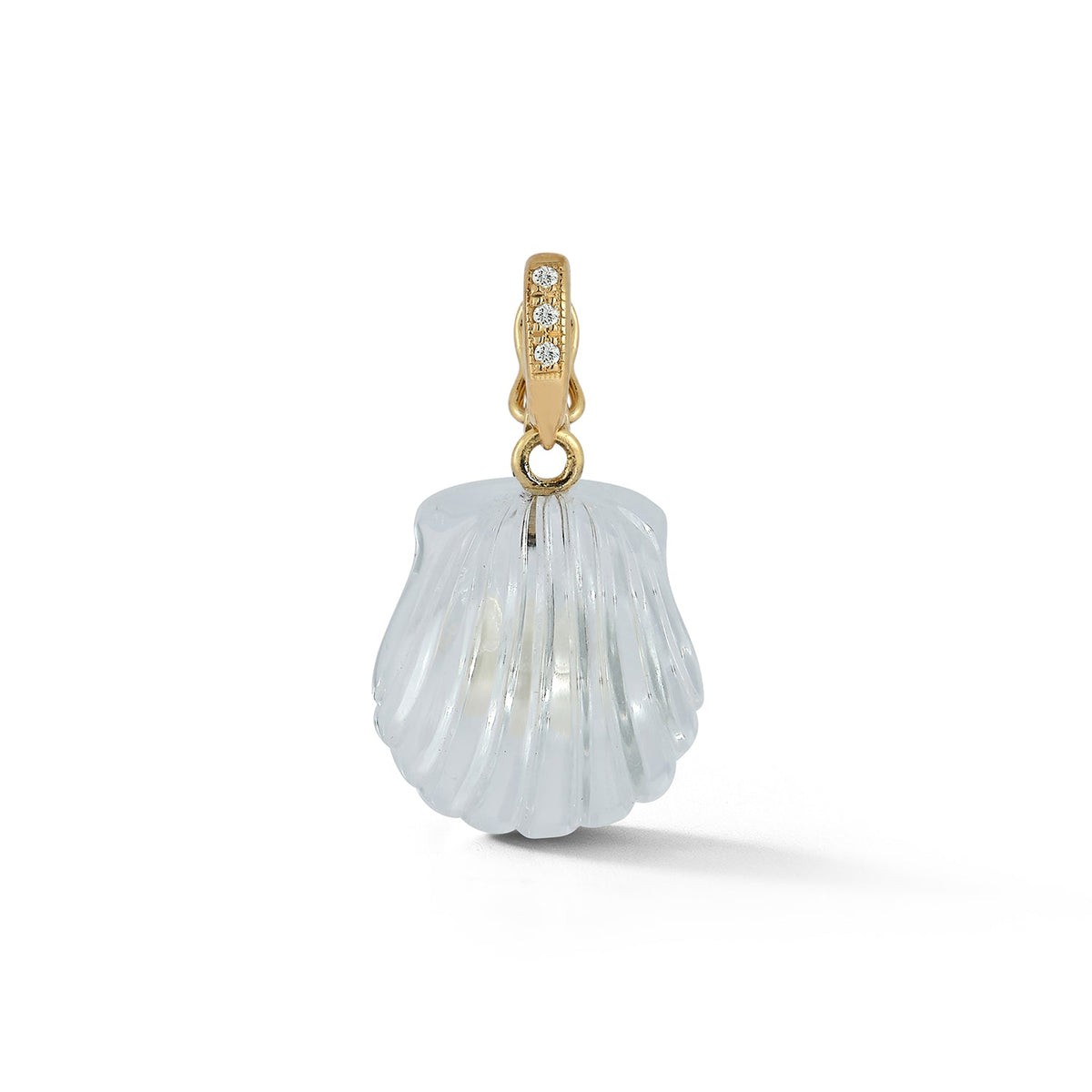 Dream Shell Pendant in Rock Crystal