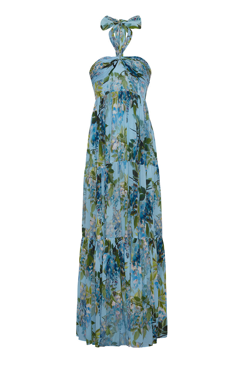 Piana Maxi Dress in Wisteria Light Blue