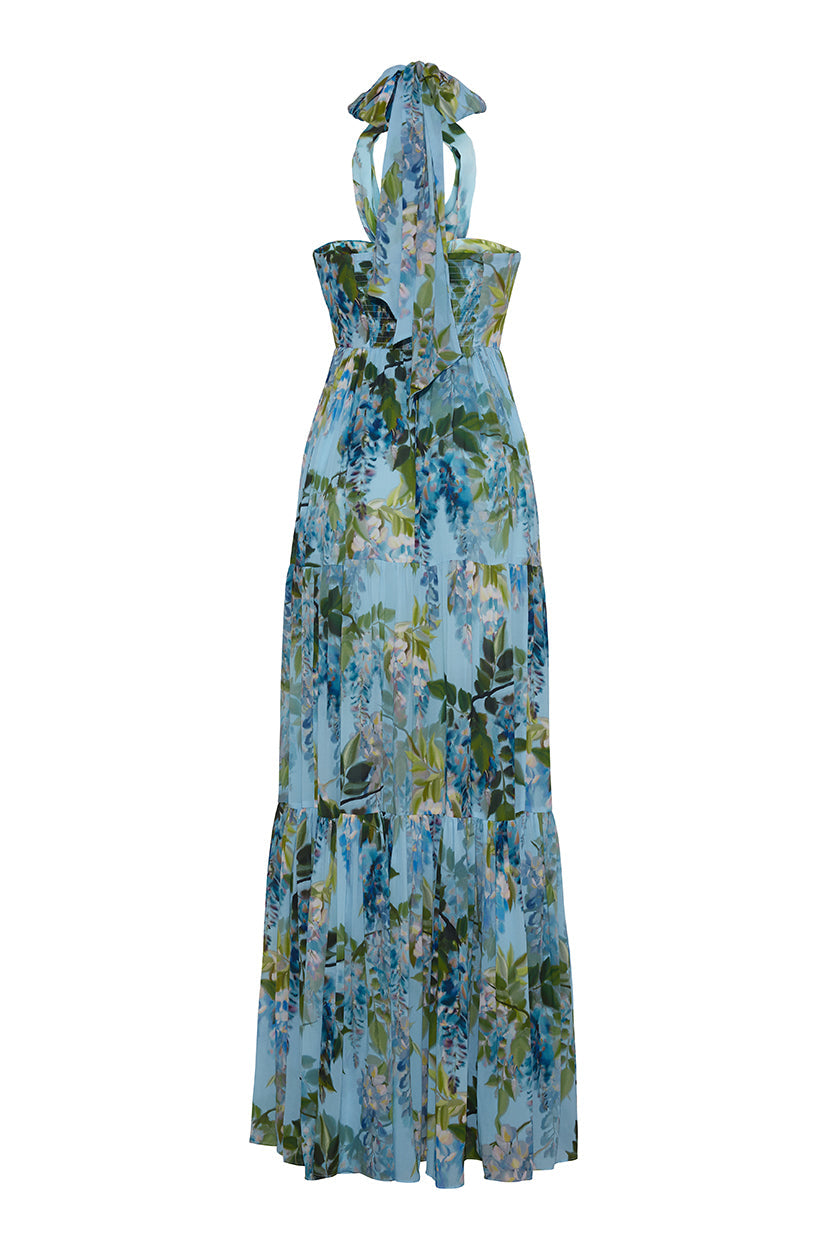 Piana Maxi Dress in Wisteria Light Blue