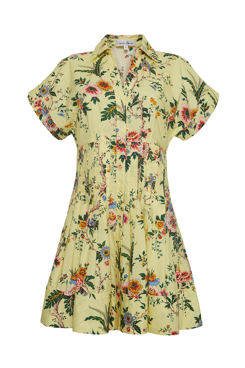 Nash Mini Dress in Chintz Yellow