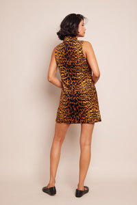 Tay Dress in Natural Animal