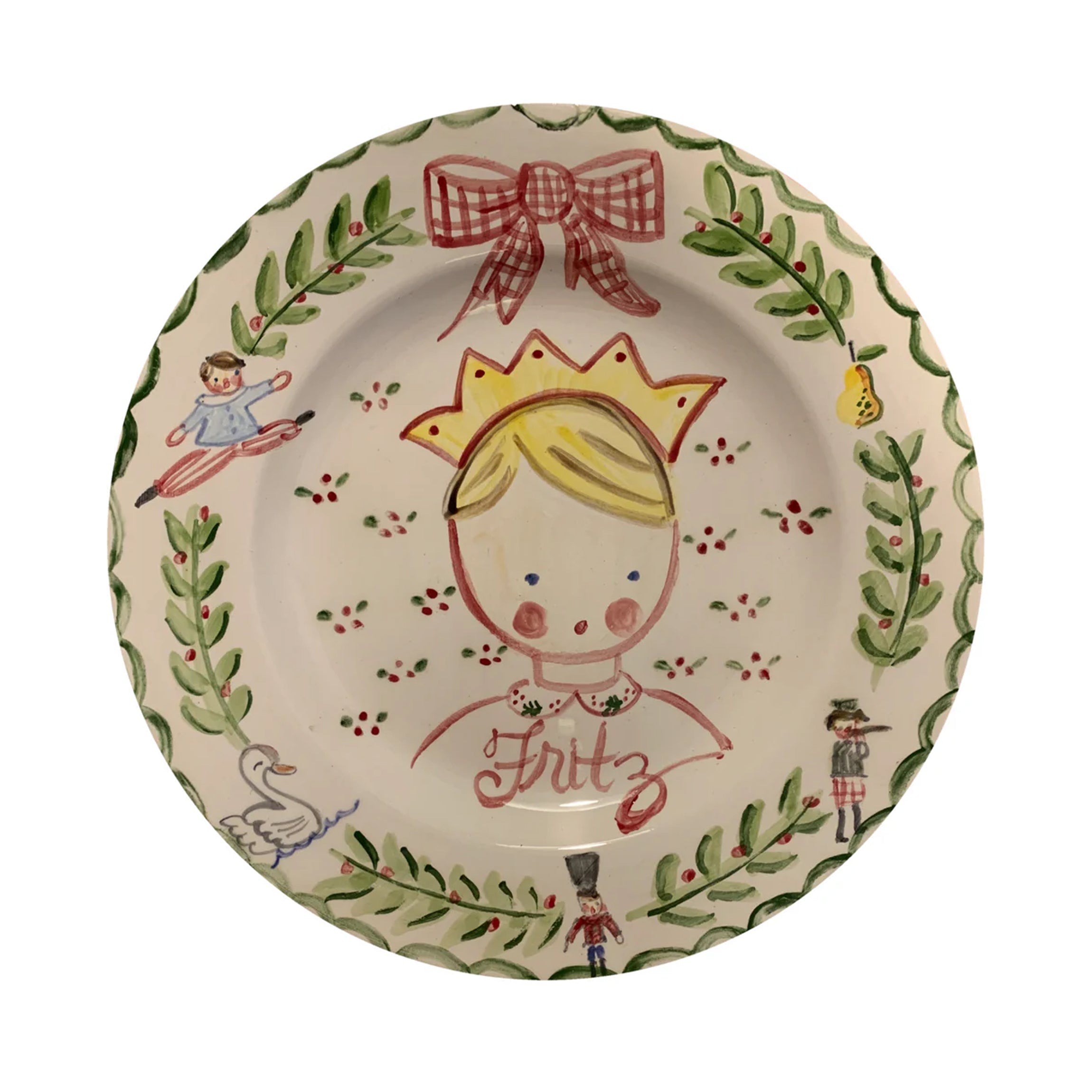 12 Days of Christmas Plate in Boy