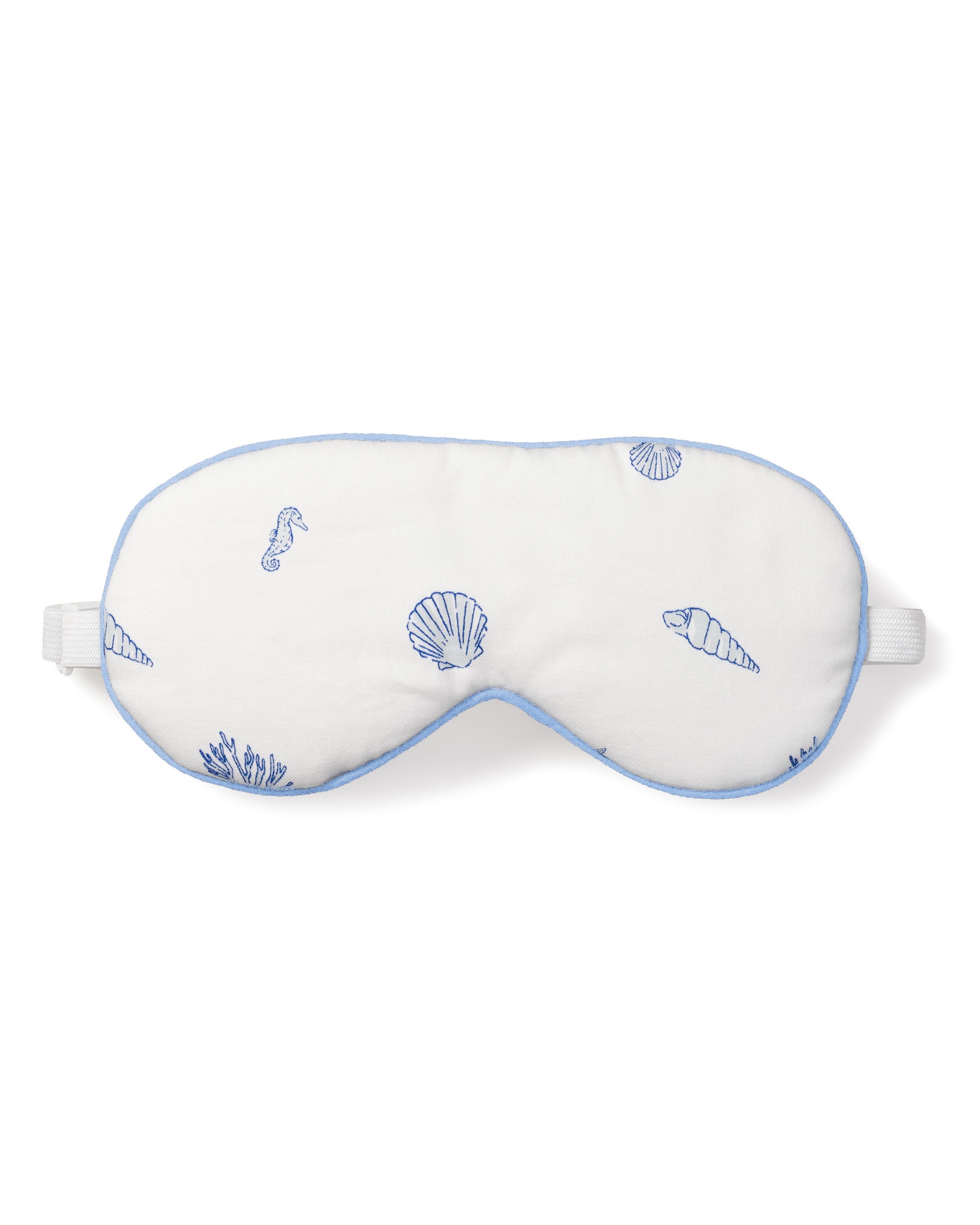 Adult’s Twill Sleep Mask in Suffolk Seashells