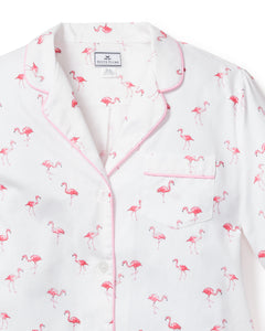 Women’s Twill Pajama Set in Flamingos