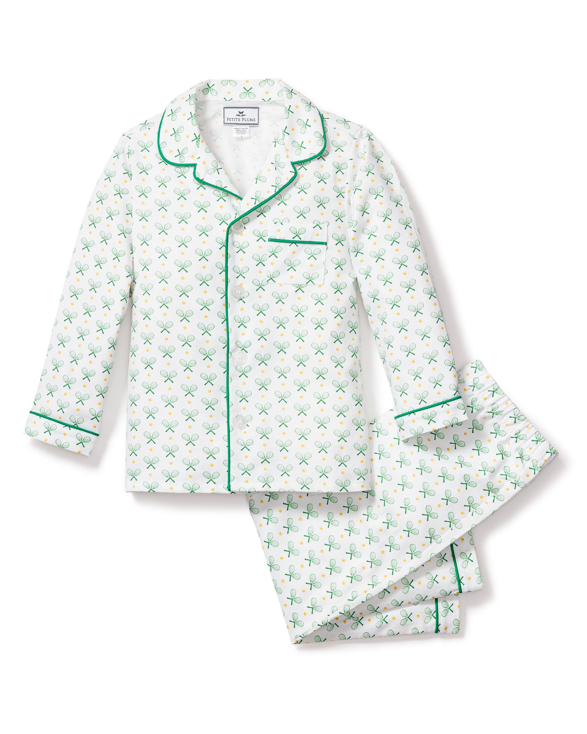 Kid’s Twill Pajama Set in Match Point