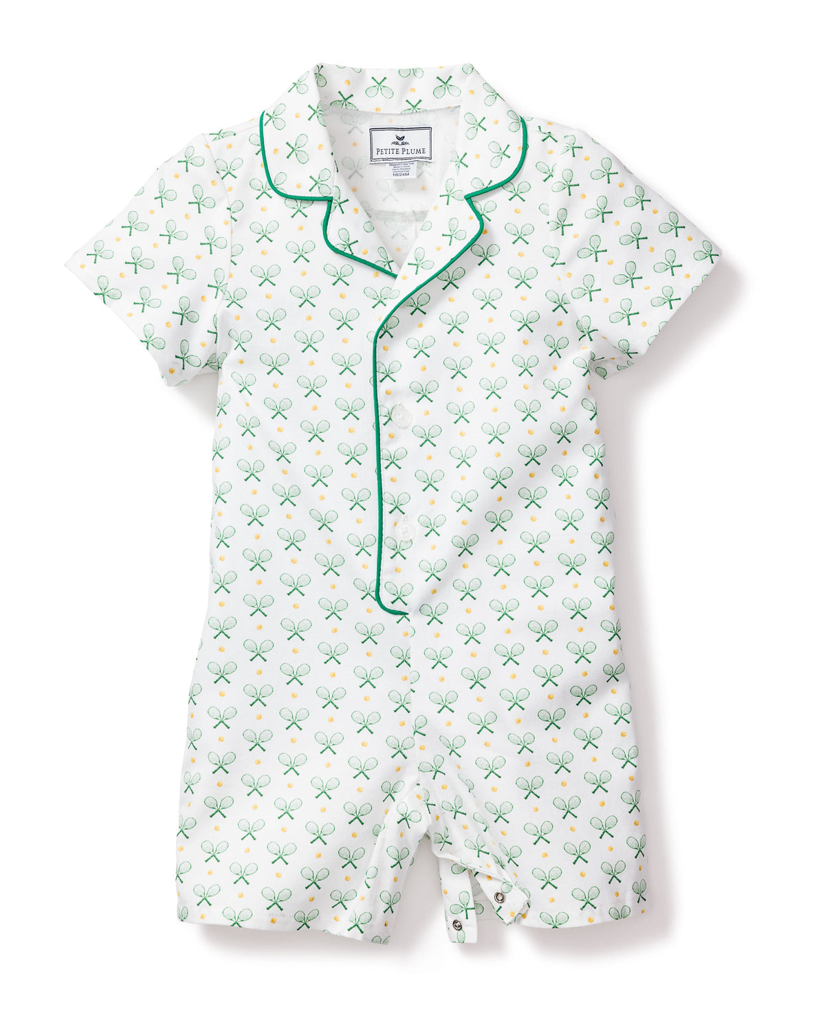 Baby’s Twill Summer Romper in Match Point