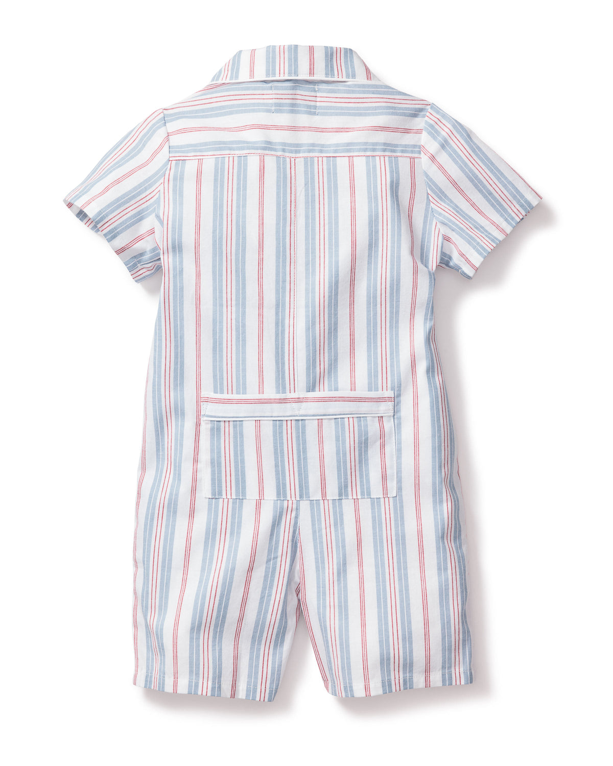 Baby’s Twill Summer Romper in Vintage French Stripes