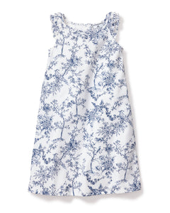 Girl’s Twill Amelie Nightgown in Timeless Toile