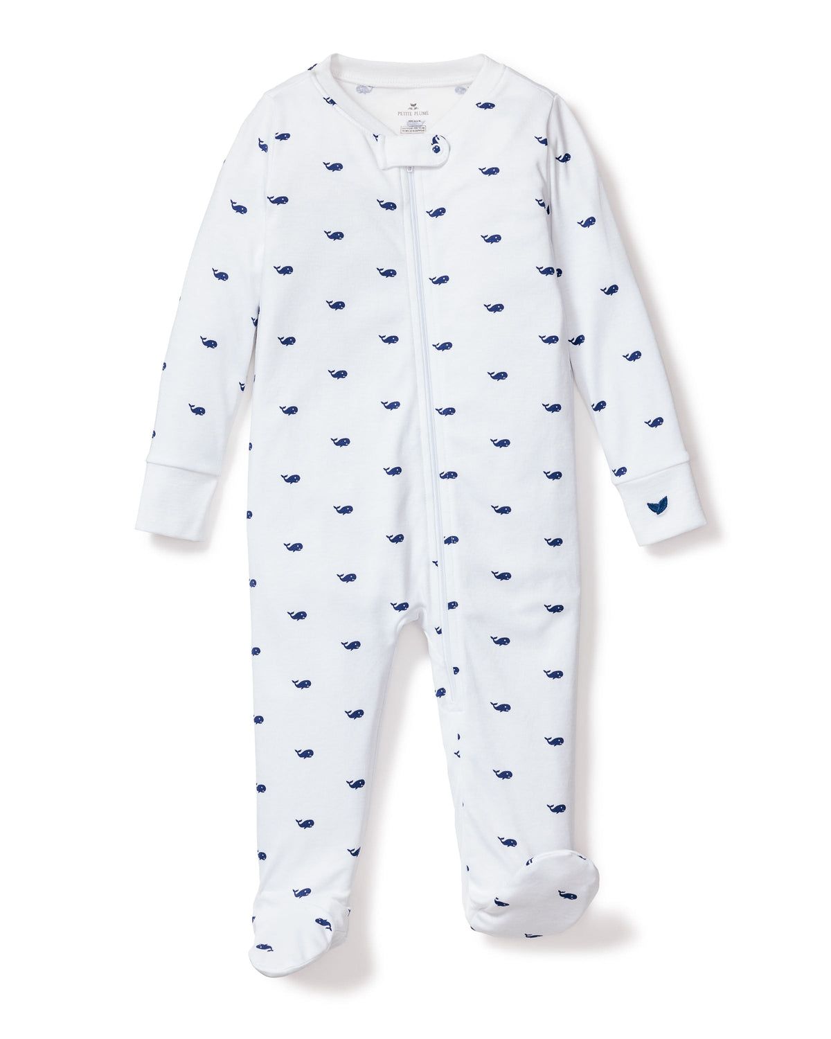 Baby’s Pima Snug Fit Romper in Whales