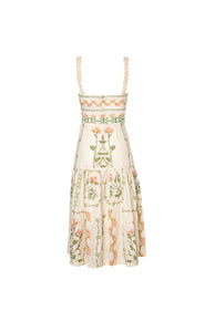 Nispero Oasis Linen Midi Dress