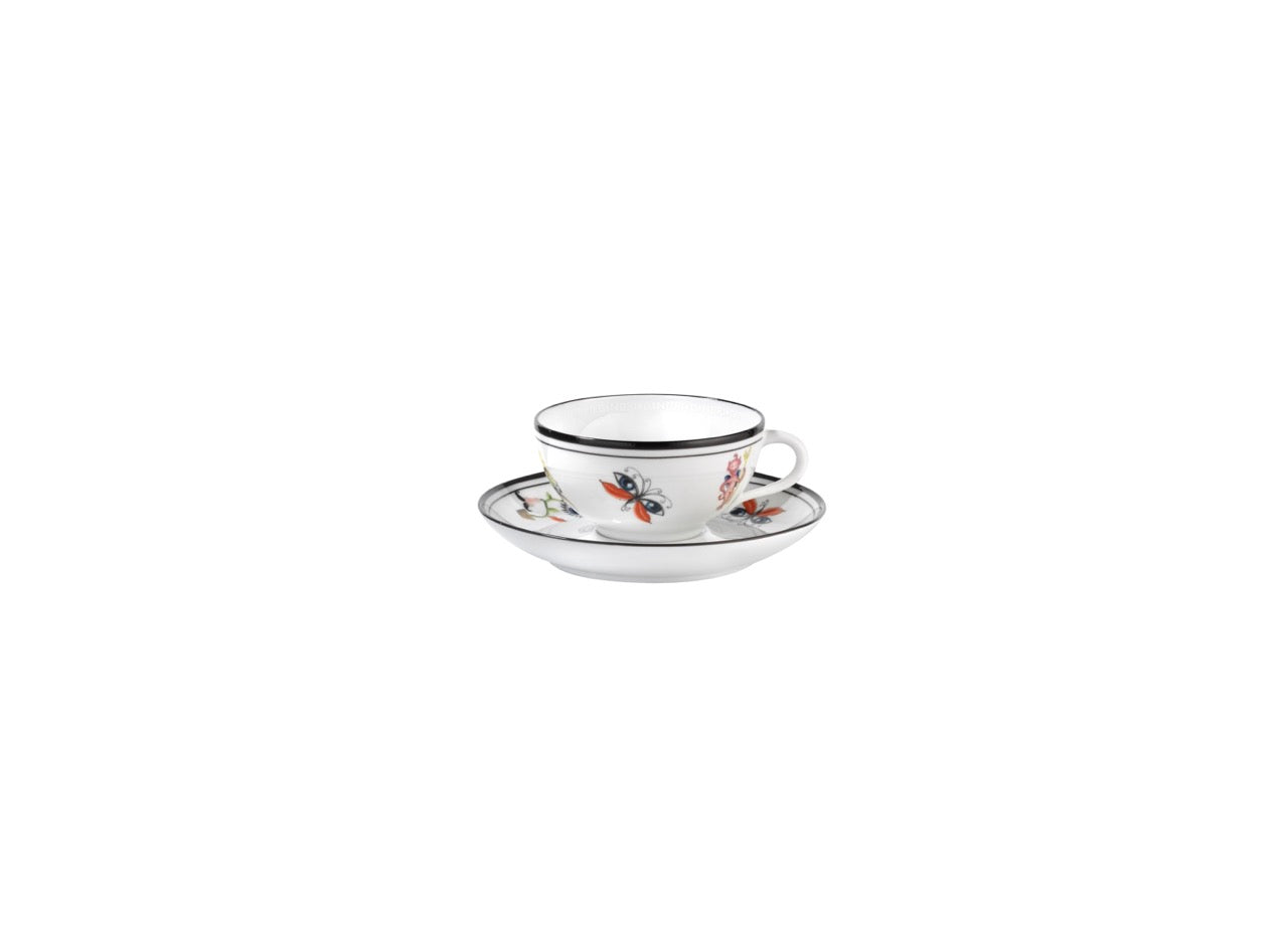 Arcadia Tea Cups with Saucer, Set of 2