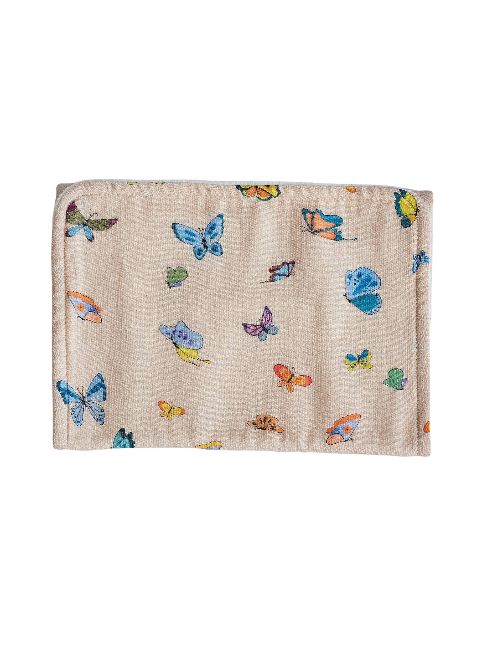 Blush Peach Madame Butterfly Burp Cloth