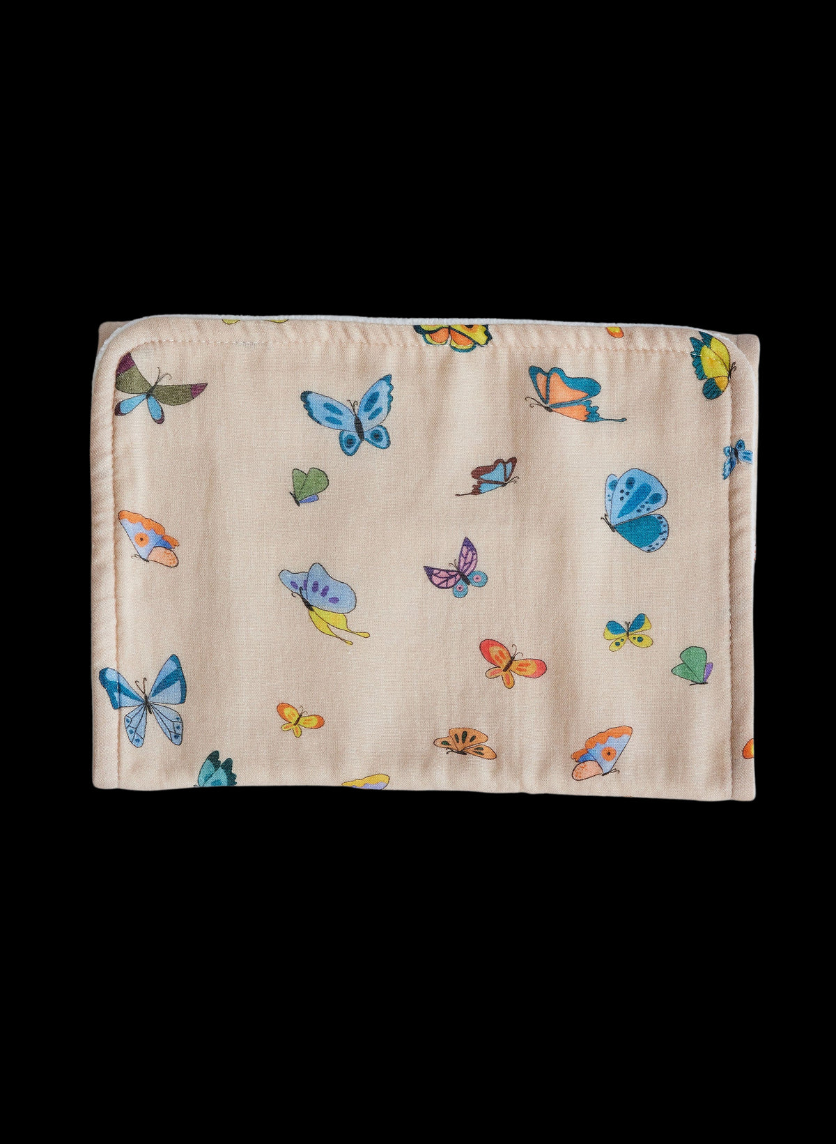 Blush Peach Madame Butterfly Burp Cloth