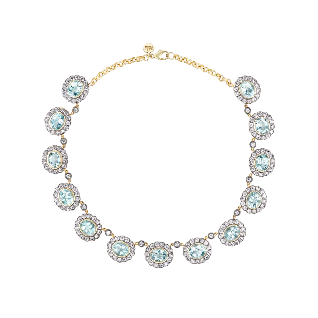 Alexandra Necklace Aquamarine