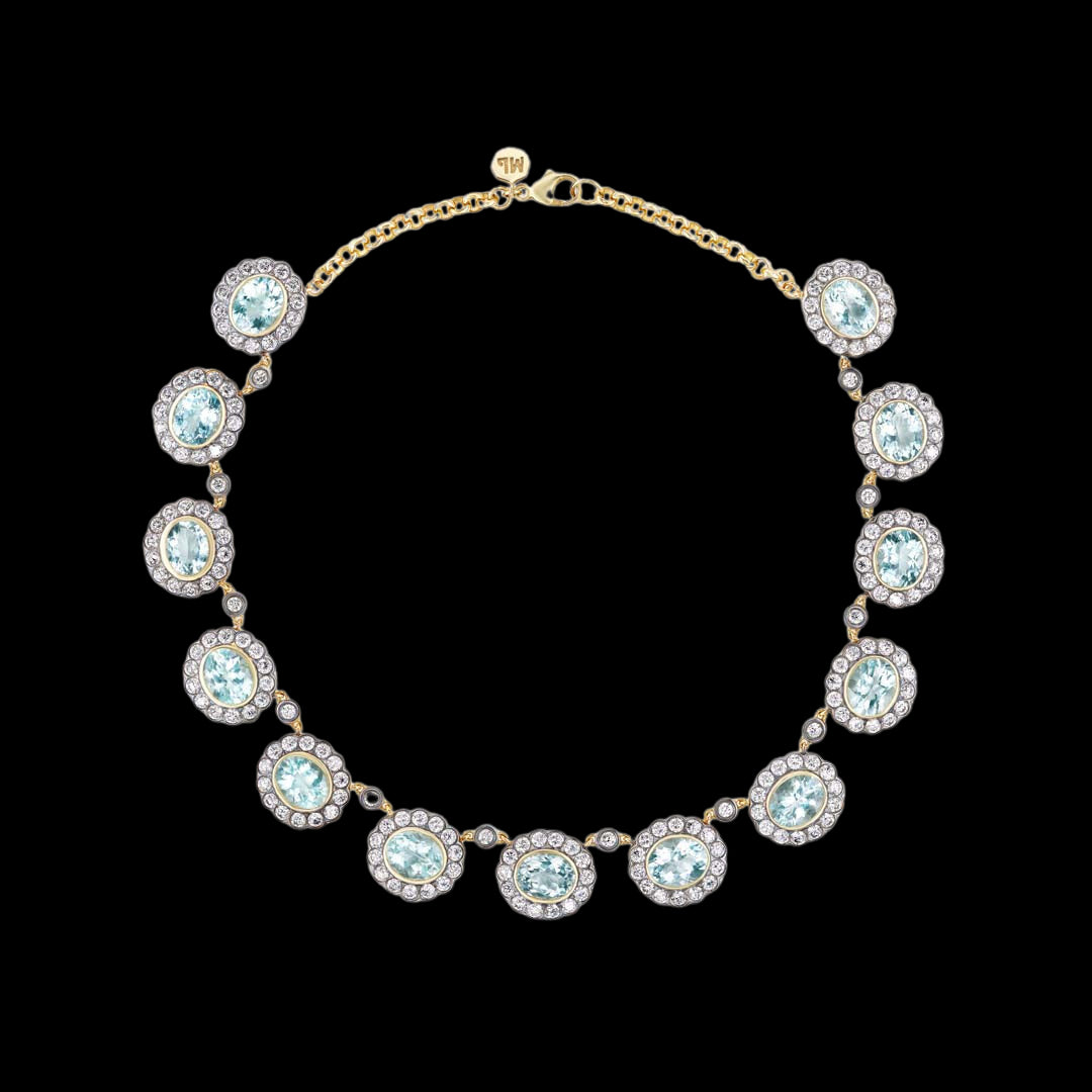 Alexandra Necklace Aquamarine