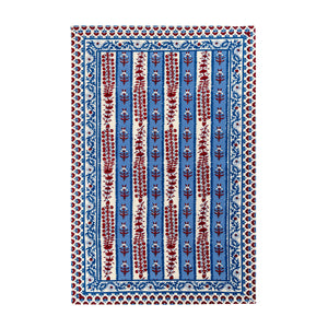 Avignon Tea Towels Red & Blue, Set of 3