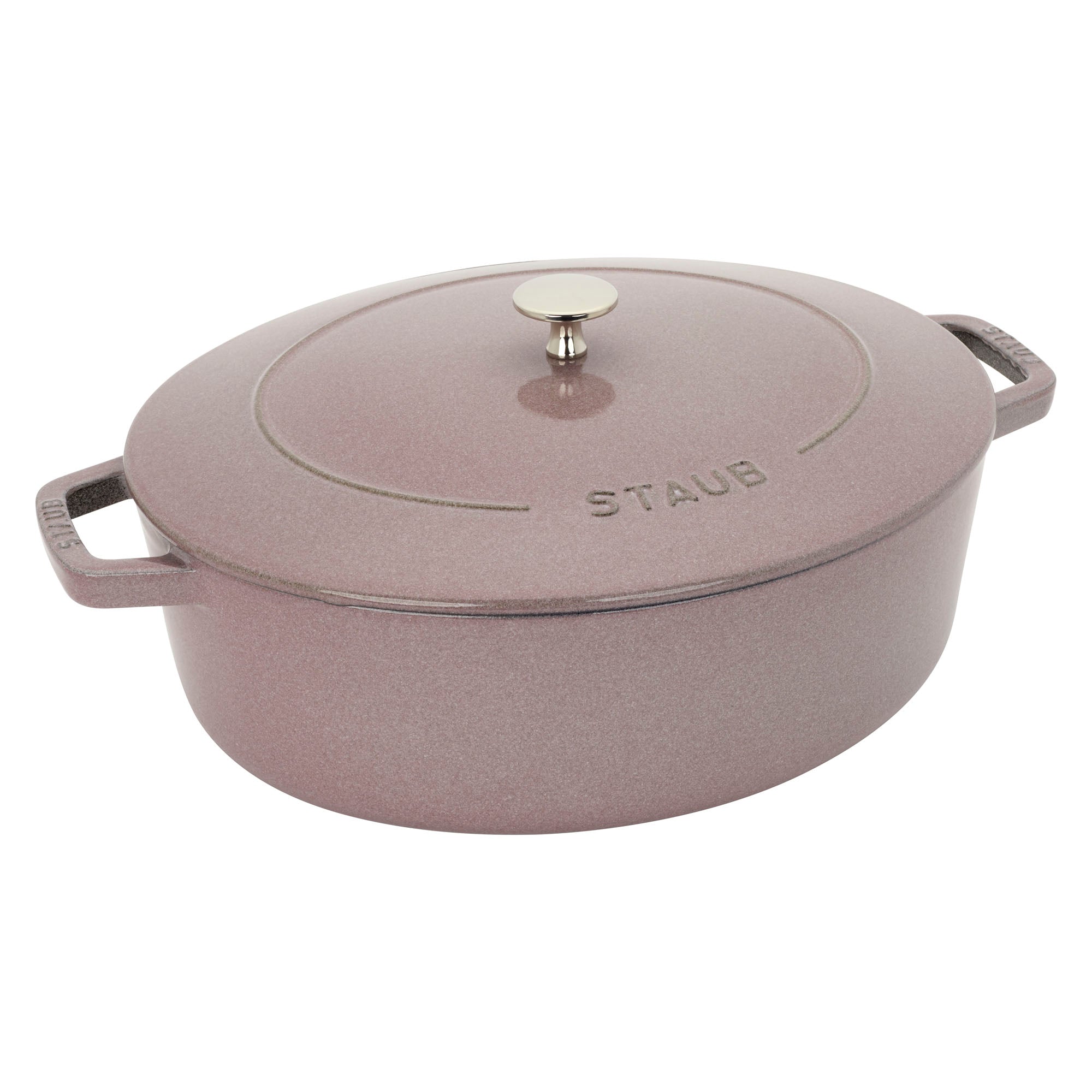 Cast Iron 6.25-qt Shallow Oval Dutch Oven in Lilac