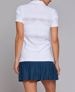 White Lace Polo