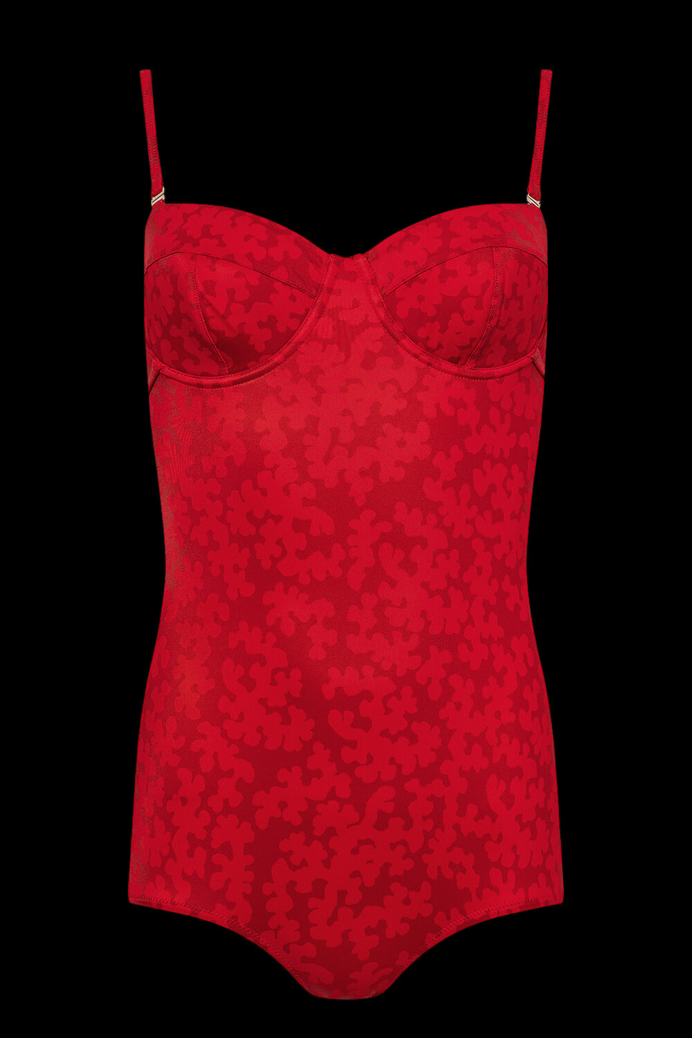 The Regina One-Piece in Red Coral