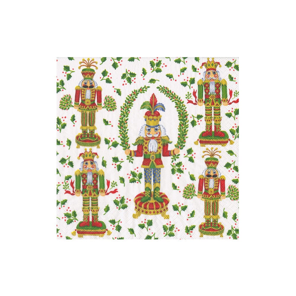 Nutcracker Christmas Boxed Cocktail Napkins, Set of 40