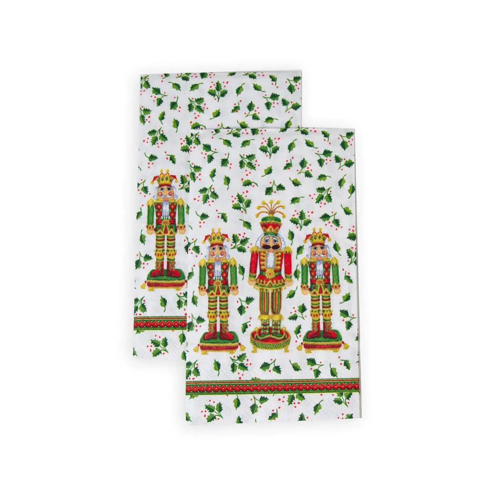 Nutcracker Christmas Guest Towel Napkins, Set of 15