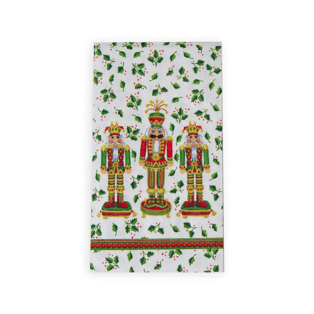 Nutcracker Christmas Guest Towel Napkins, Set of 15