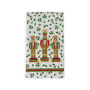 Nutcracker Christmas Guest Towel Napkins, Set of 15