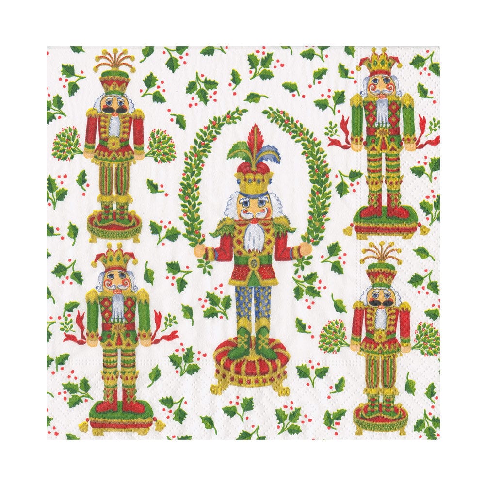 Nutcracker Christmas Luncheon Napkins, Set of 20