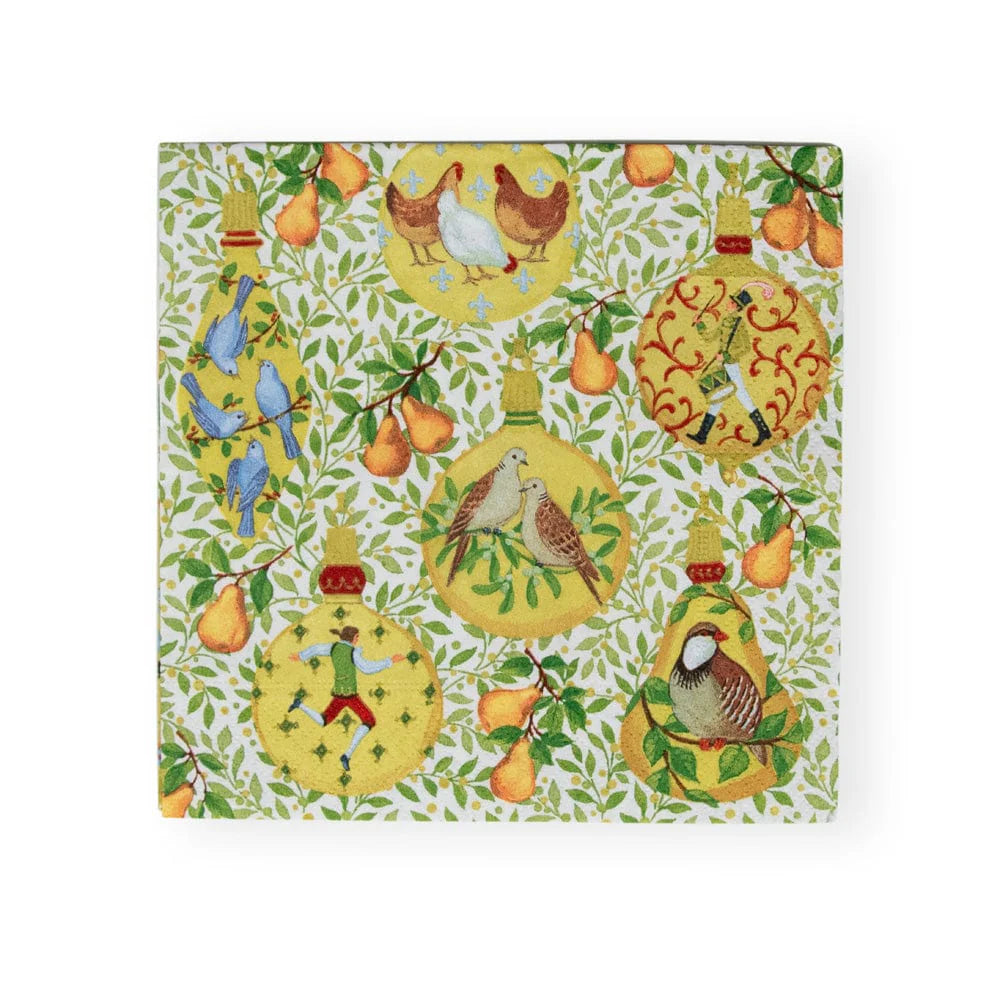 In A Pear Tree Luncheon Napkins, Set of 20