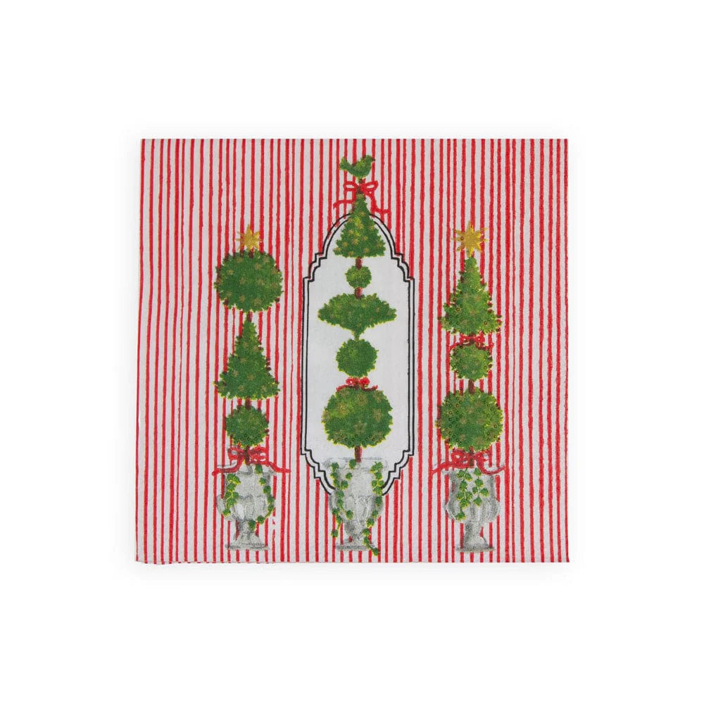 Eloise Red Cocktail Napkins, Set of 20