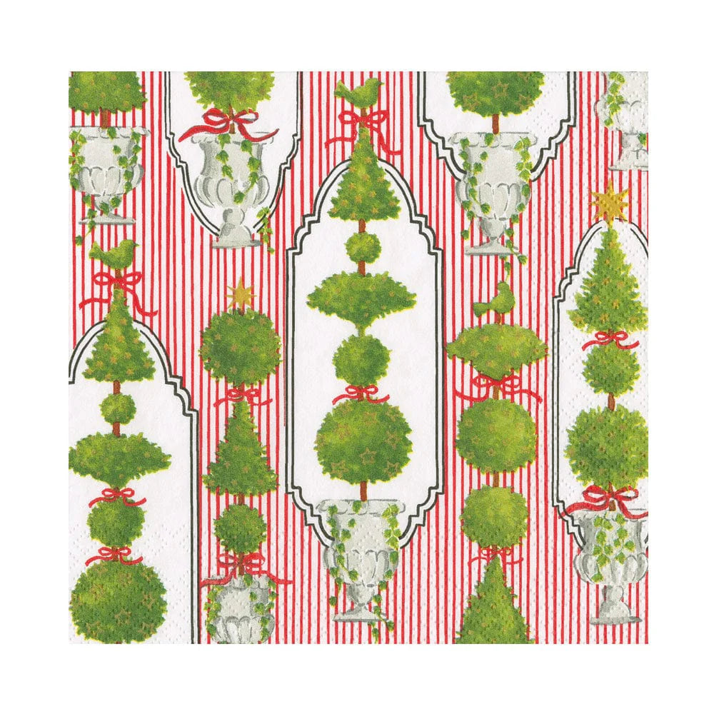 Eloise Red Luncheon Napkins, Set of 20