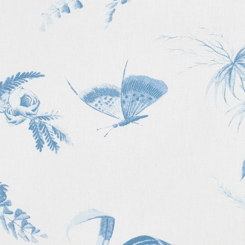 Toile De La Prairie Fabric in Blue