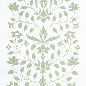 Jaipur Mughal Flower Fabric in Green