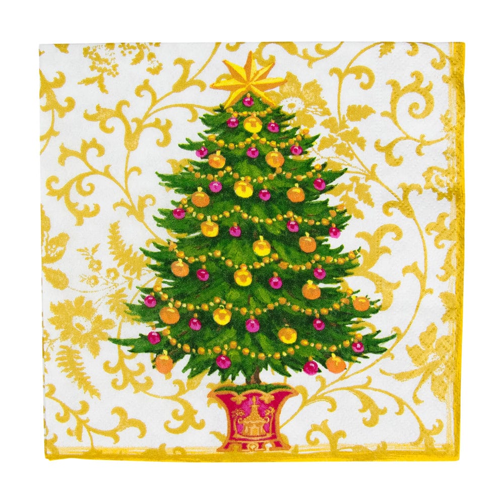 Gilded Tree Luncheon Napkins, Set of 20