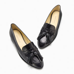 Janet Loafer in Black Box Calf