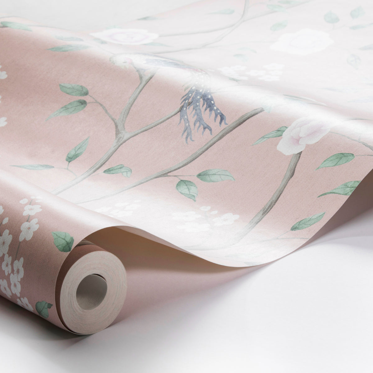 Boråstapeter Paradise Birds Wallpaper in Blush