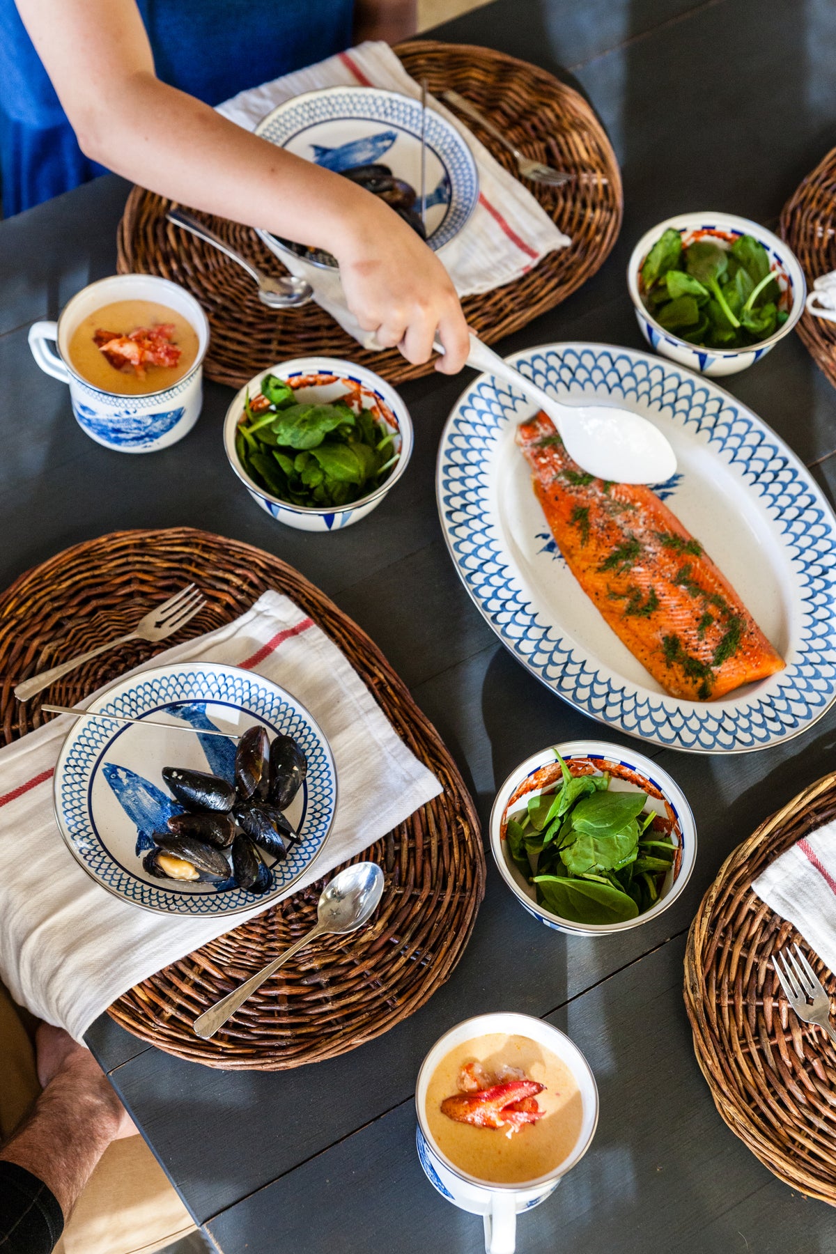 Oval Platter in Fish Camp