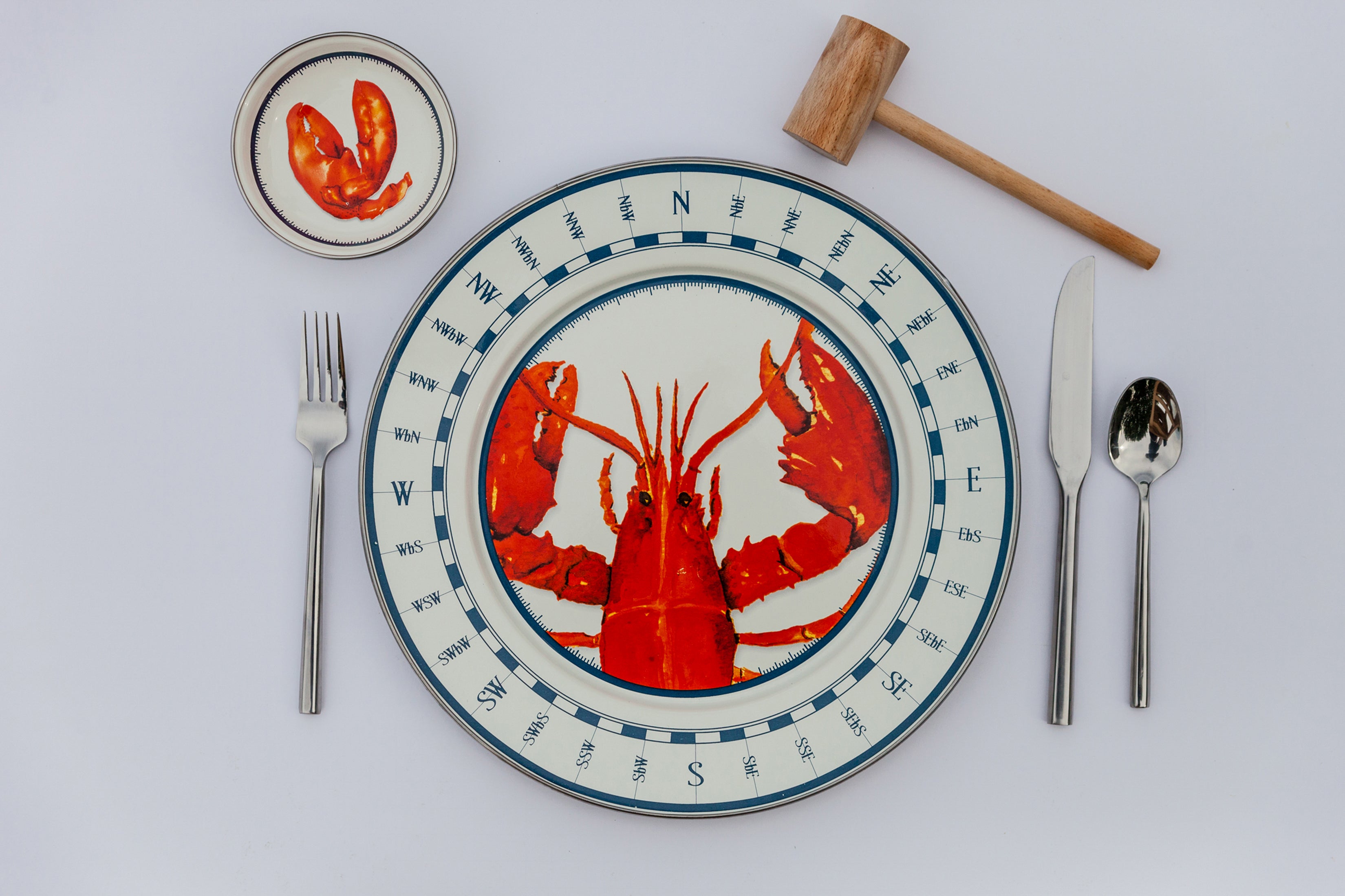 Dinner Plates in Lobster, Set of 4