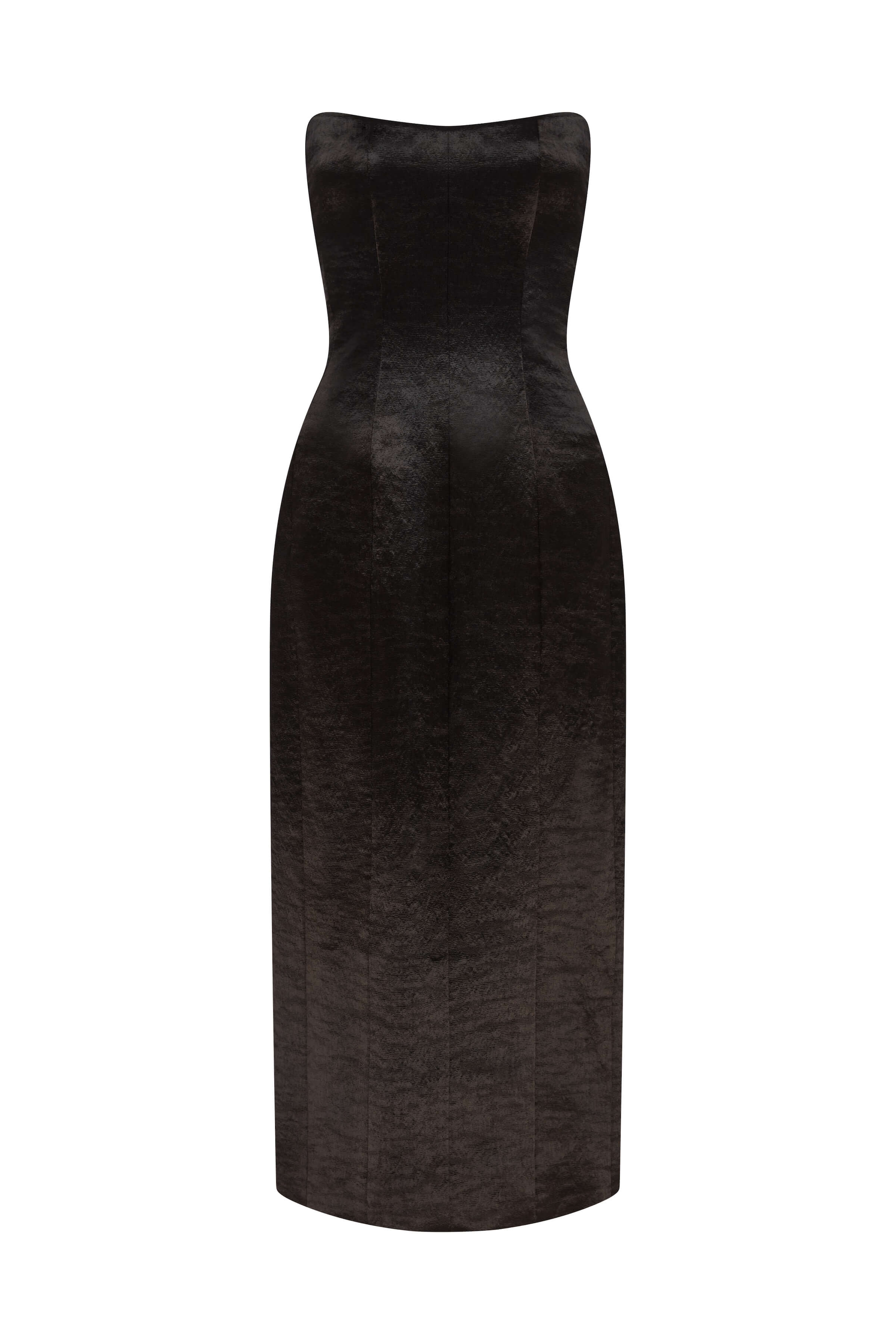 Lana Hammered Satin Midi Dress