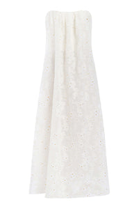 Helena Strapless Column Gown With Train