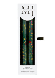 Festive Folklore Taper Candles, Set of Two