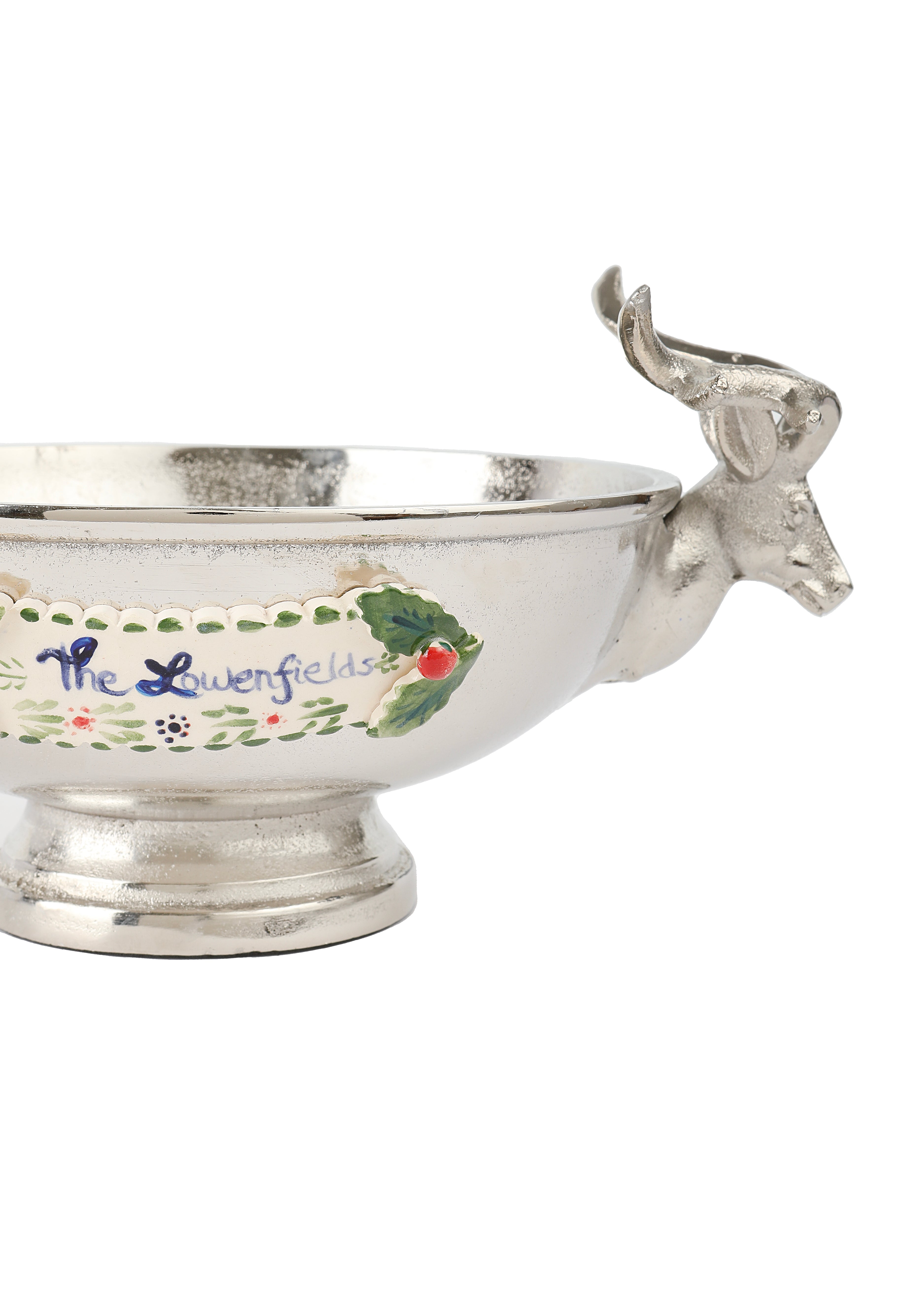 Pewter Stag Holiday Bowl