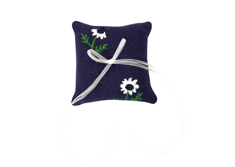 Manzanilla Navy Ring Pillow