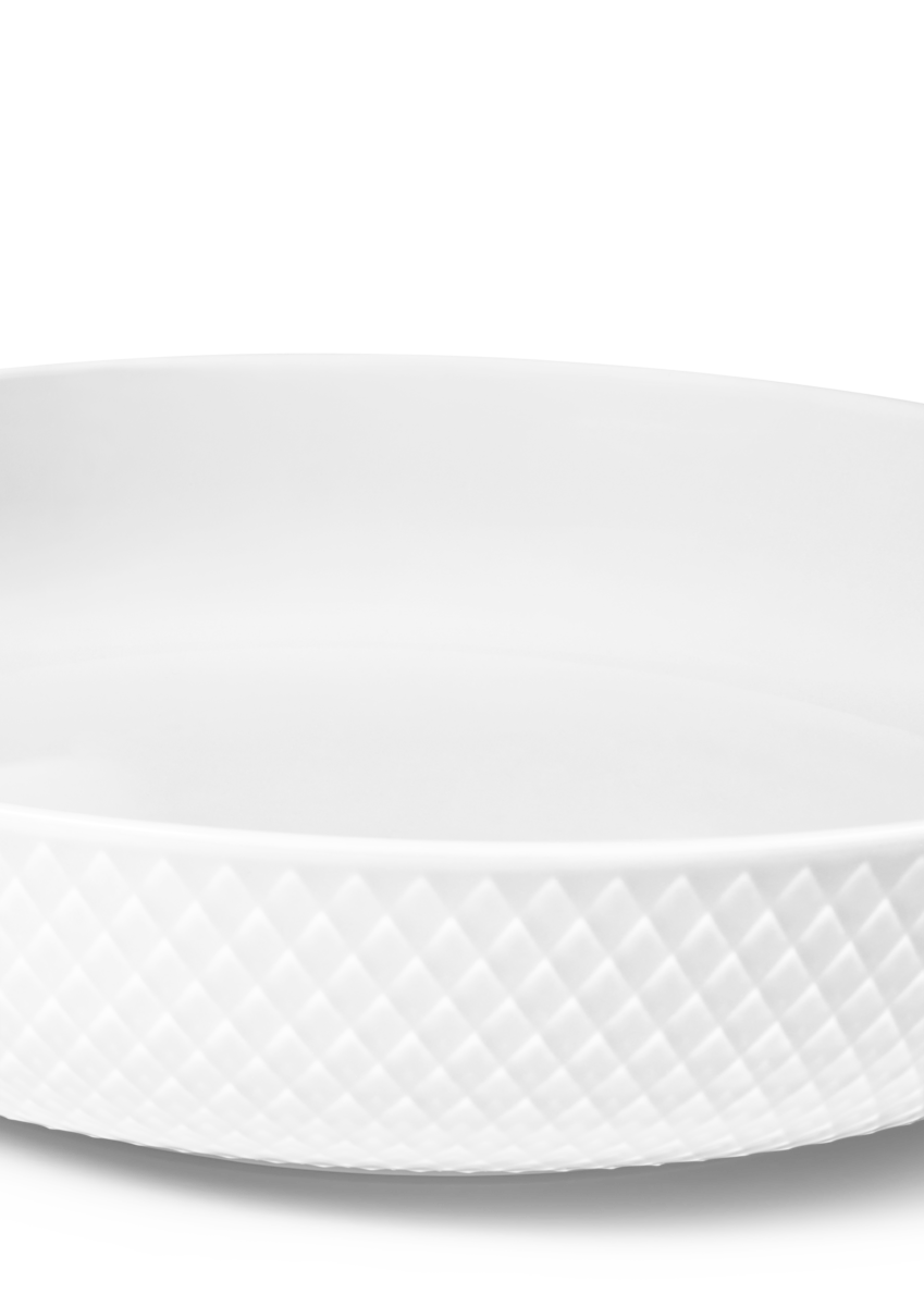 Rhombe Serving Bowl in White