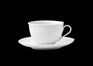 Rhombe Tea Cup With Matching Saucer