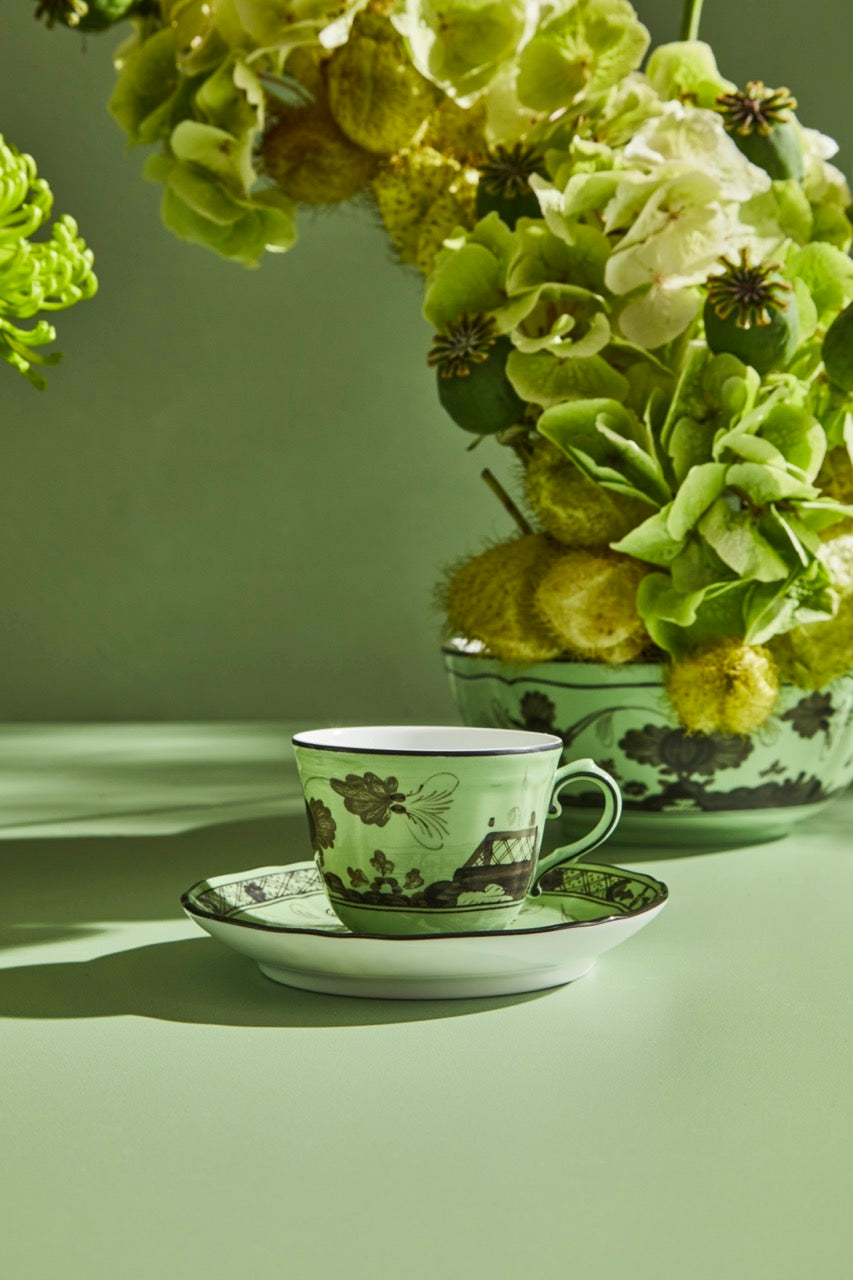 Oriente Italiano Coffee Cup in Malachite