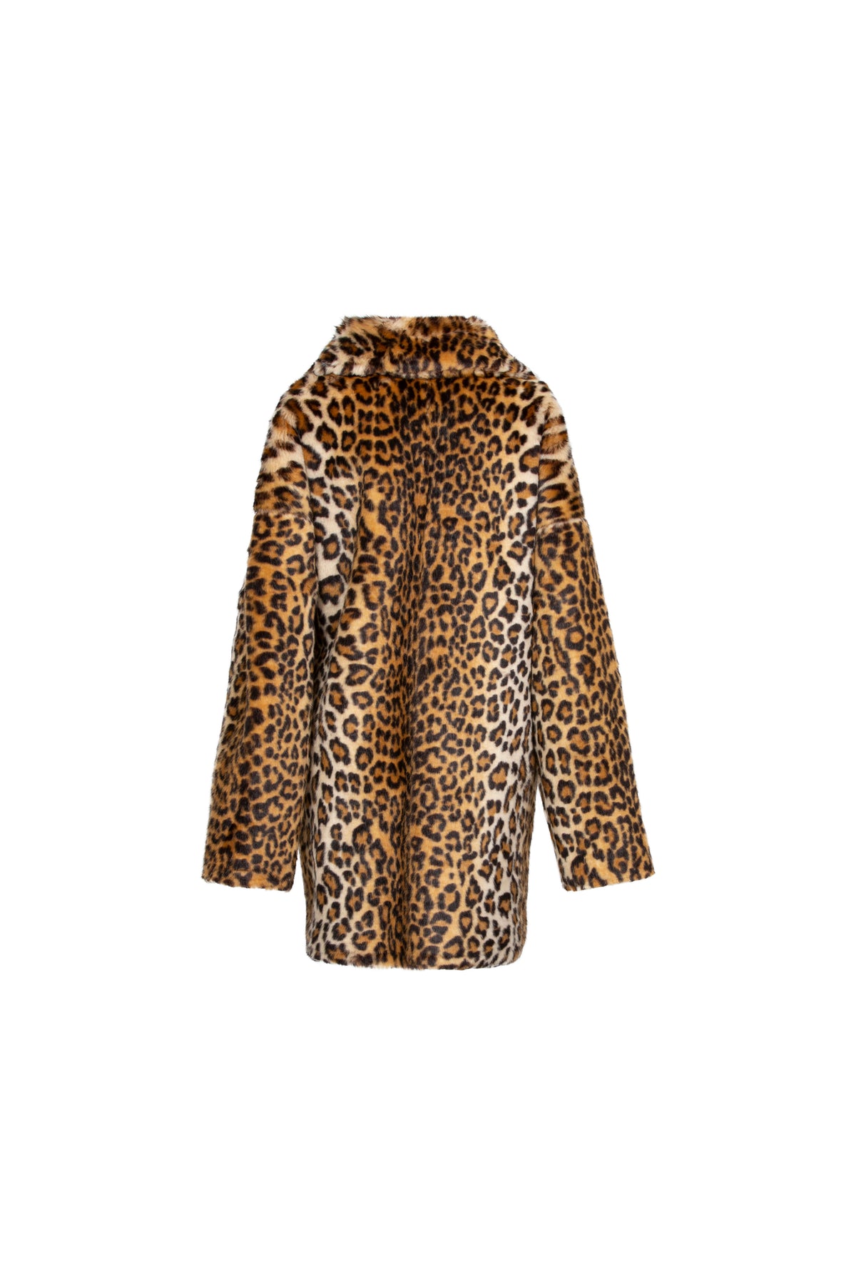 Sophia Reversible Caban Coat in Leopard